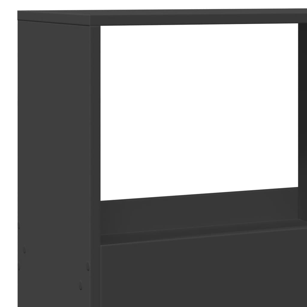 Romdeler svart 100x33x155,5 cm konstruert tre