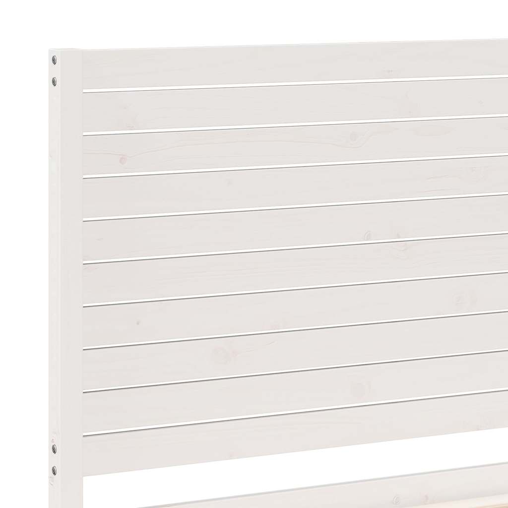 Ekstra lang sengeramme uten madrass hvit 90x220 cm heltre