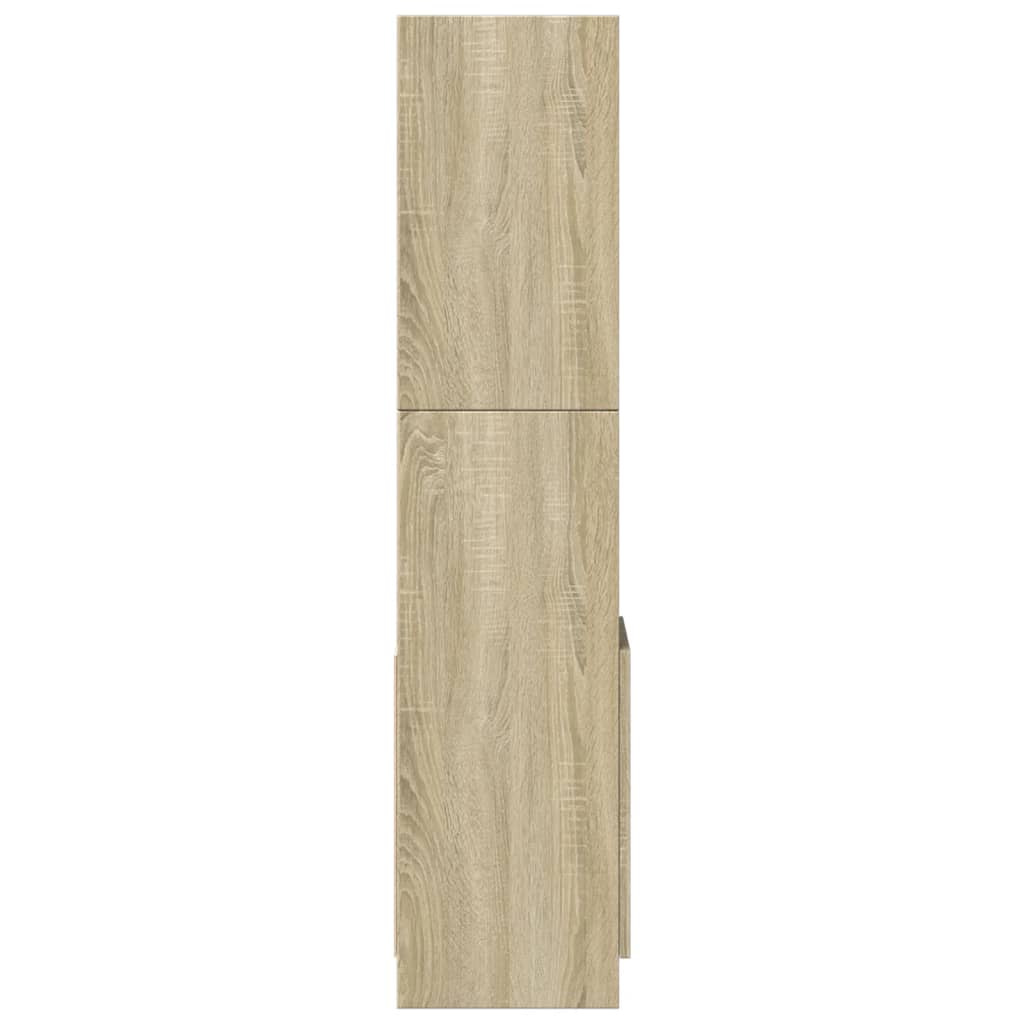 Highboard sonoma eik 92x33x140 cm konstruert tre