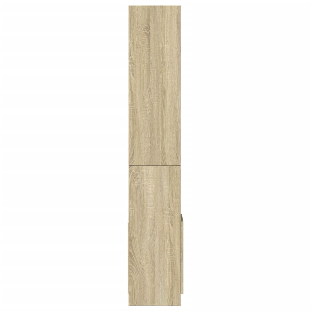 Highboard sonoma eik 92x33x180 cm konstruert tre