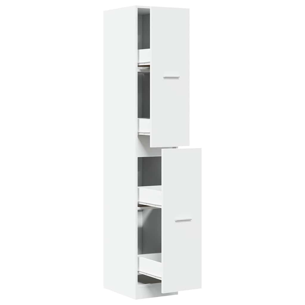 Apotekskap hvit 30x41x174,5 cm konstruert tre