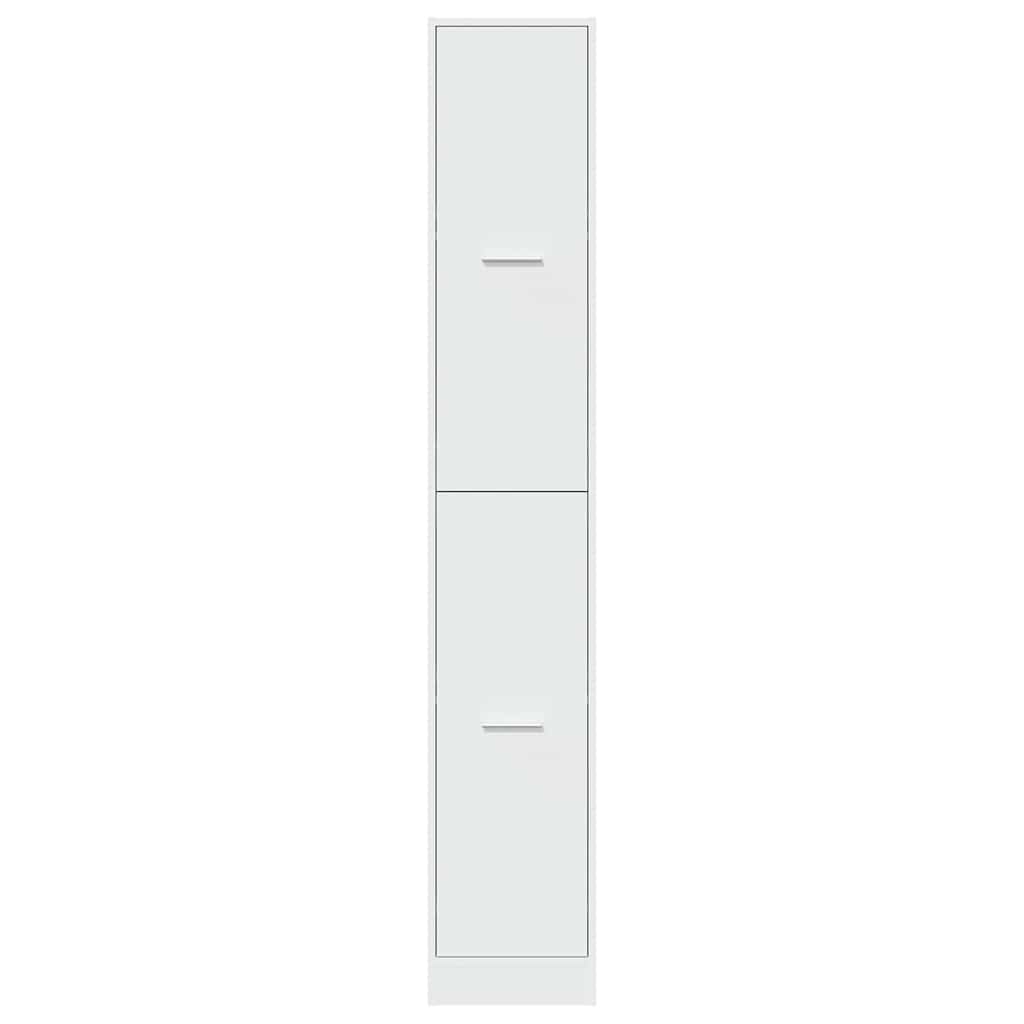 Apotekskap hvit 30x41x174,5 cm konstruert tre