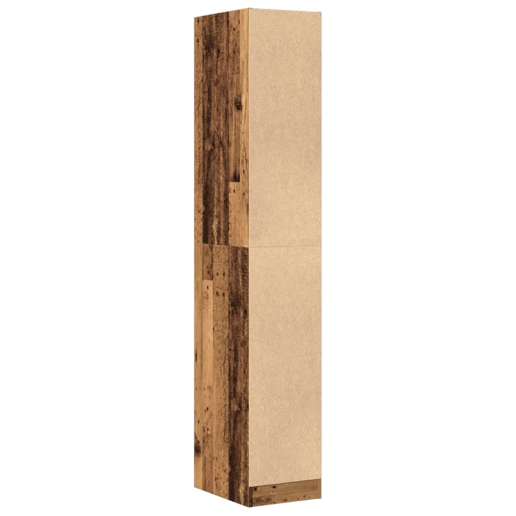 Apotekskap gammelt tre 30x41x174,5 cm konstruert tre