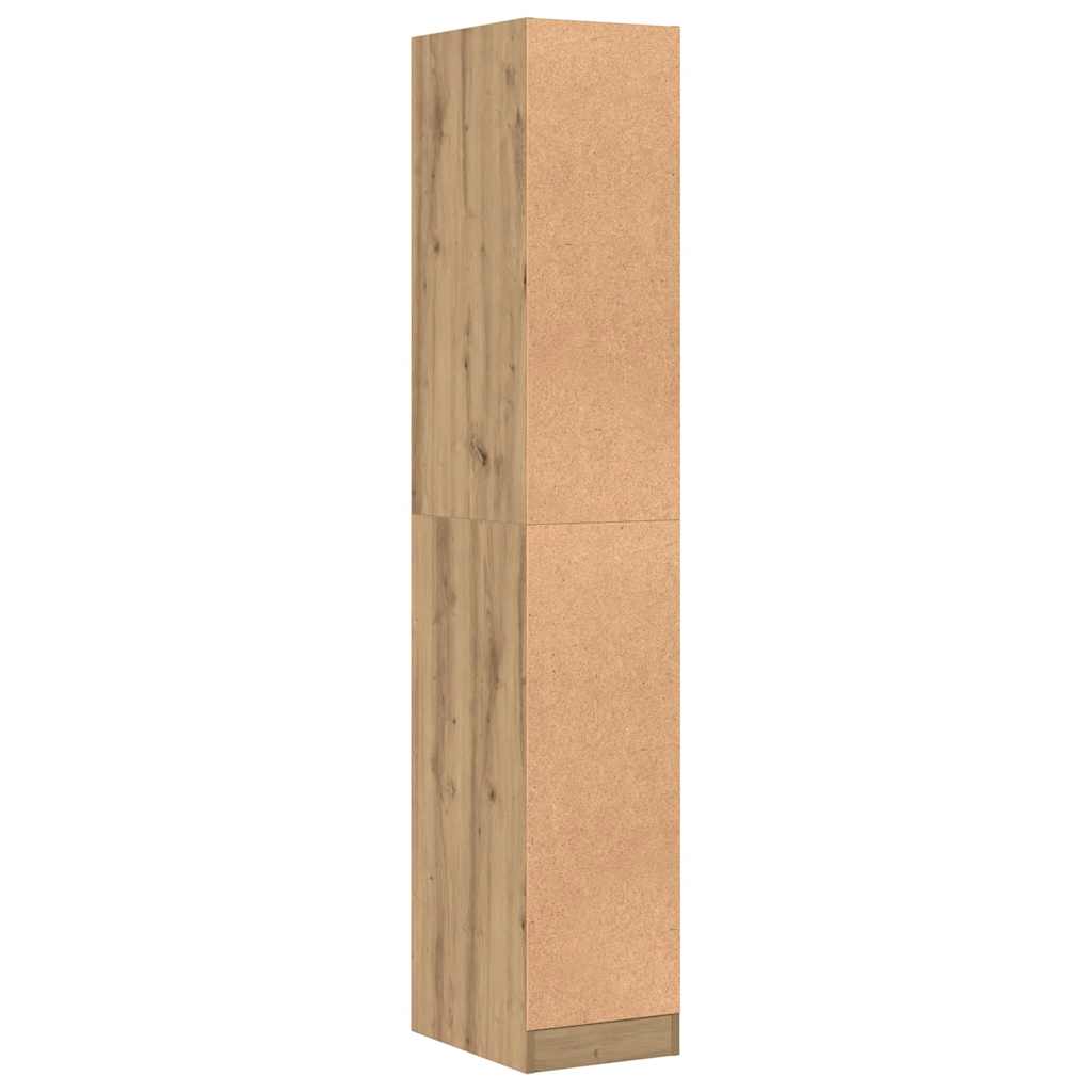 Apotekskap artisan eik 30x41x174,5 cm konstruert tre