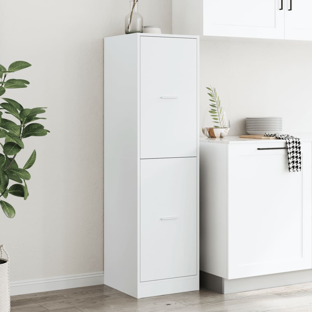 Apotekskap hvit 40x41x144,5 cm konstruert tre