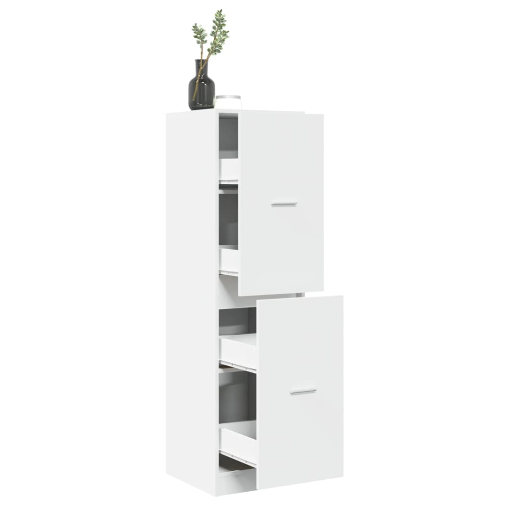 Apotekskap hvit 40x41x144,5 cm konstruert tre