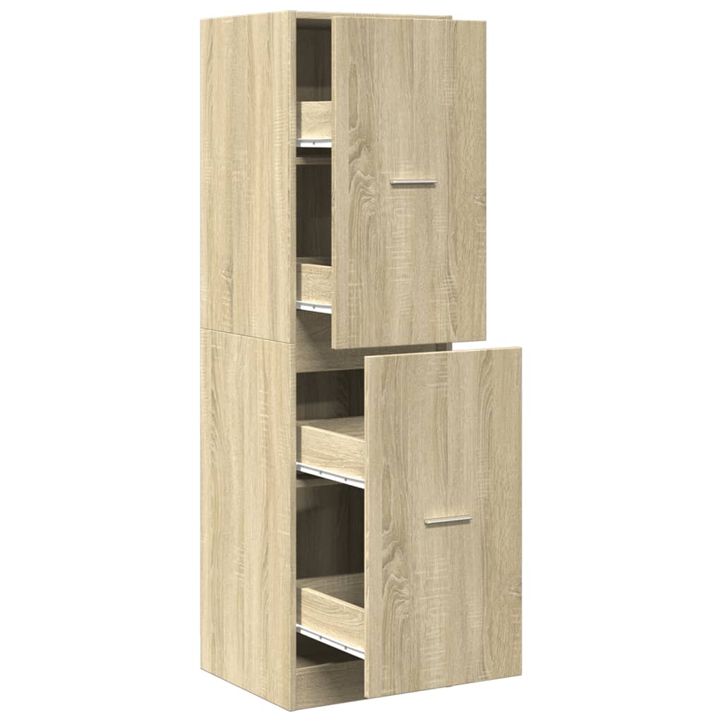 Apotekskap sonoma eik 40x41x144,5 cm konstruert tre