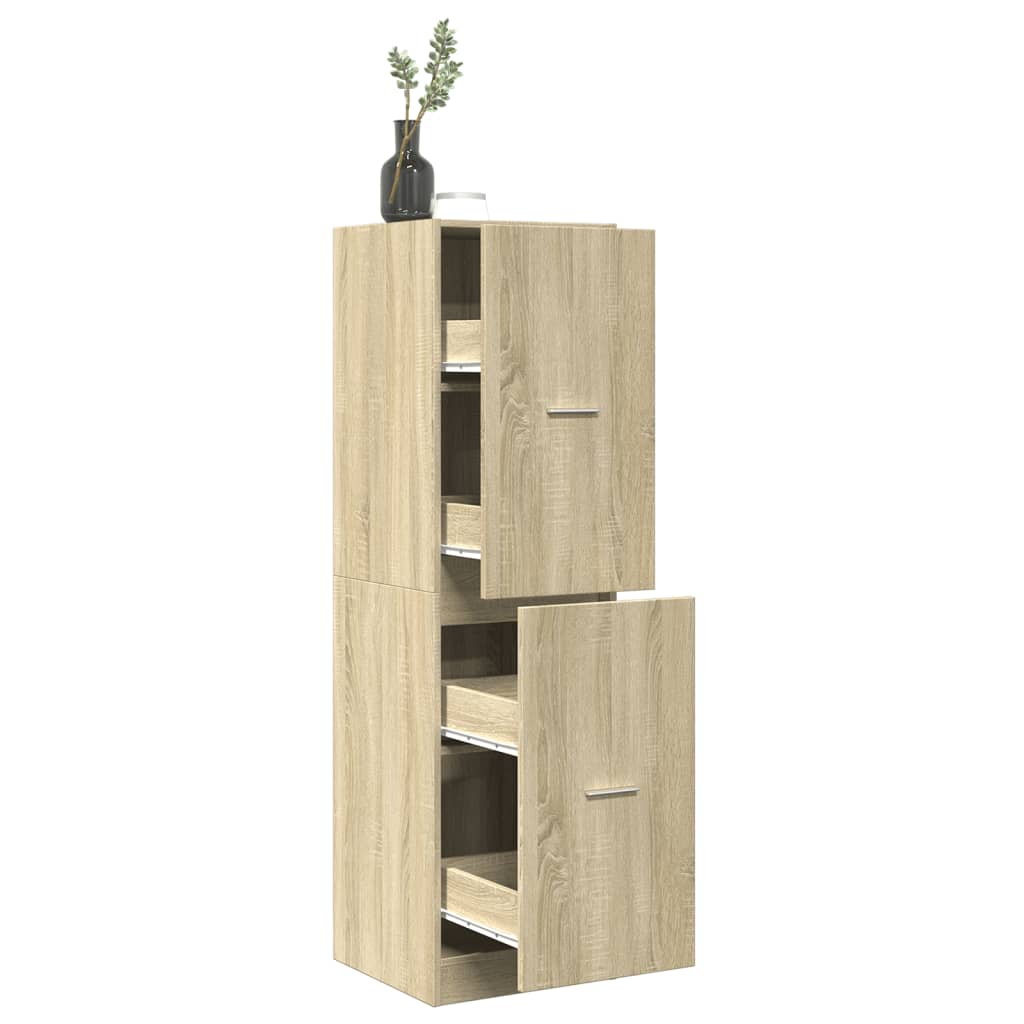 Apotekskap sonoma eik 40x41x144,5 cm konstruert tre