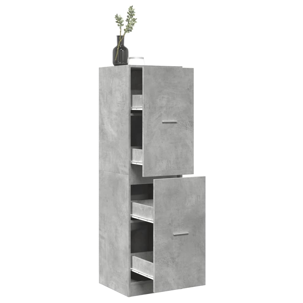 Apotekskap betonggrå 40x41x144,5 cm konstruert tre