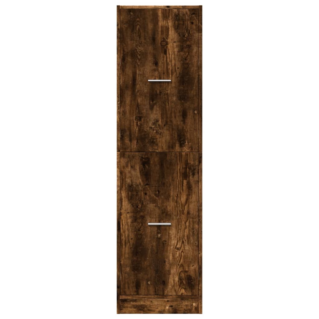 Apotekskap røkt eik 40x41x144,5 cm konstruert tre
