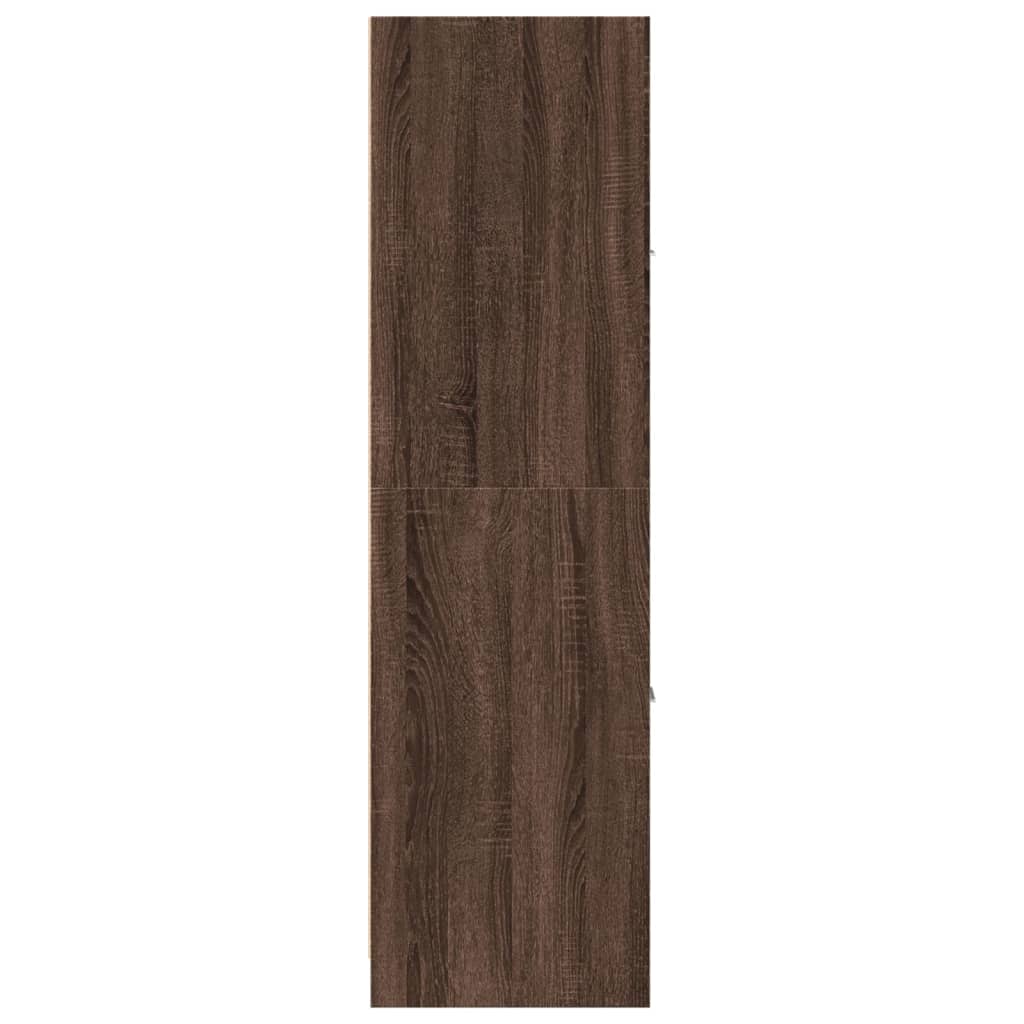 Apotekskap brun eik 40x41x144,5 cm konstruert tre