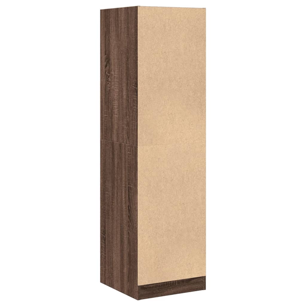 Apotekskap brun eik 40x41x144,5 cm konstruert tre