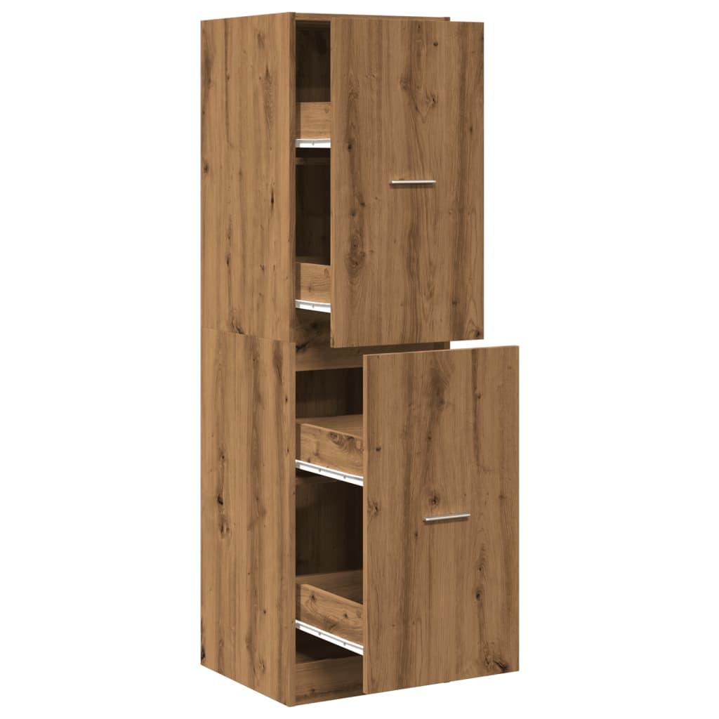 Apotekskap artisan eik 40x41x144,5 cm konstruert tre