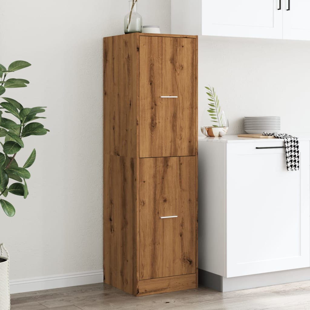 Apotekskap artisan eik 40x41x144,5 cm konstruert tre