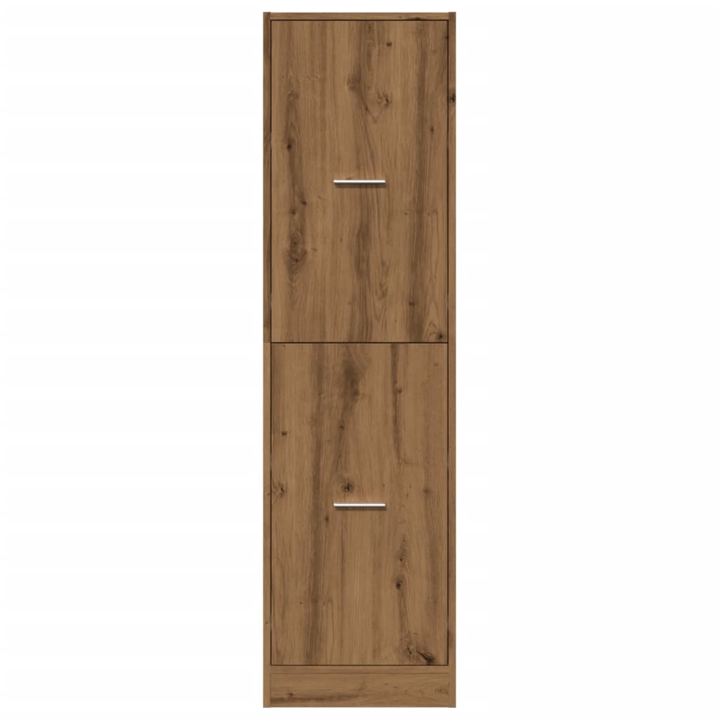 Apotekskap artisan eik 40x41x144,5 cm konstruert tre