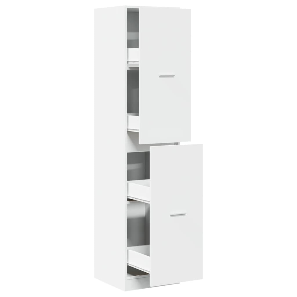 Apotekskap hvit 40x41x174,5 cm konstruert tre