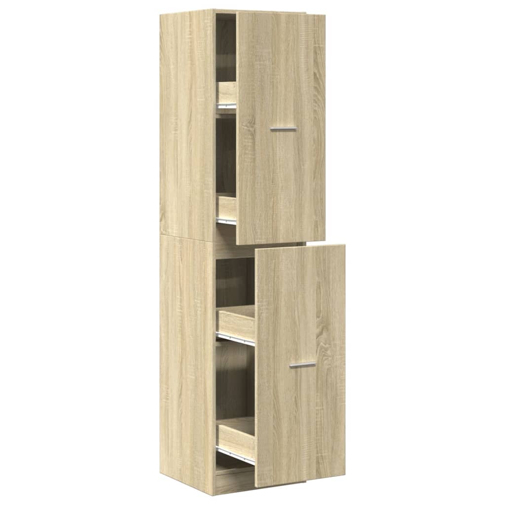 Apotekskap sonoma eik 40x41x174,5 cm konstruert tre