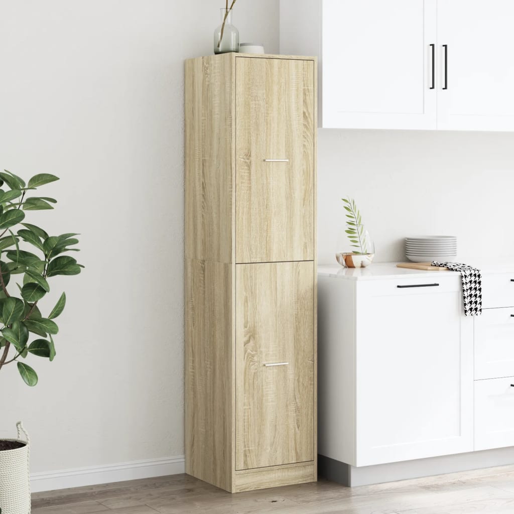 Apotekskap sonoma eik 40x41x174,5 cm konstruert tre