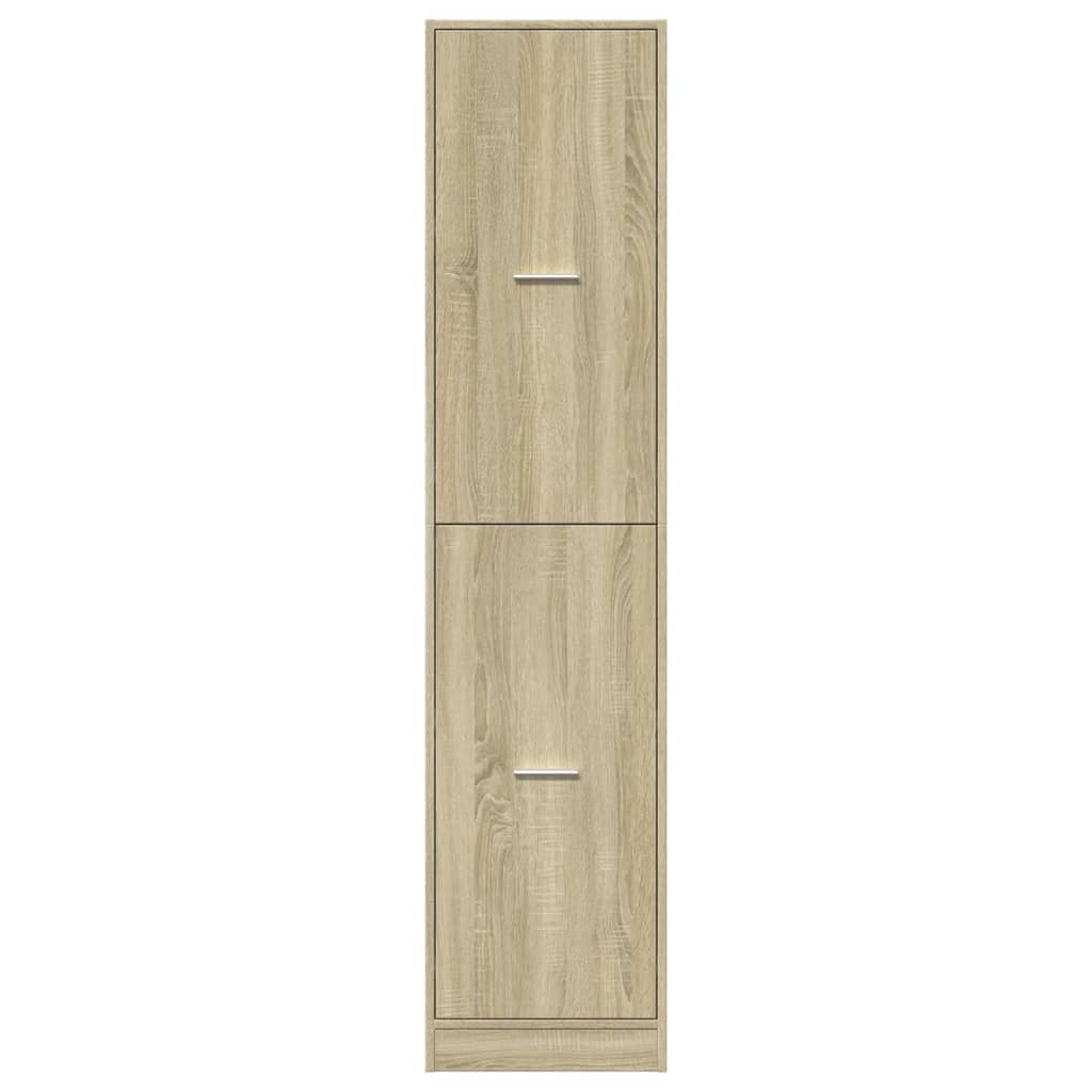 Apotekskap sonoma eik 40x41x174,5 cm konstruert tre