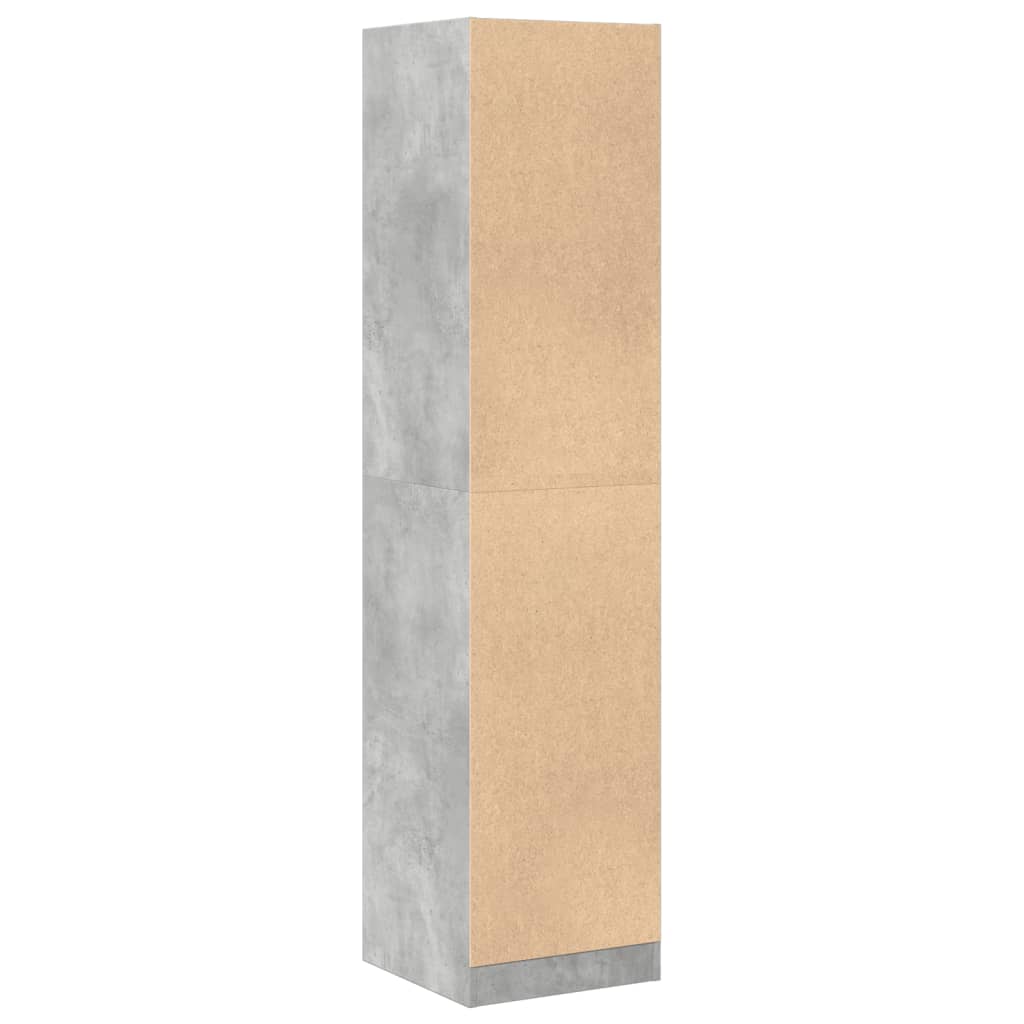 Apotekskap betonggrå 40x41x174,5 cm konstruert tre