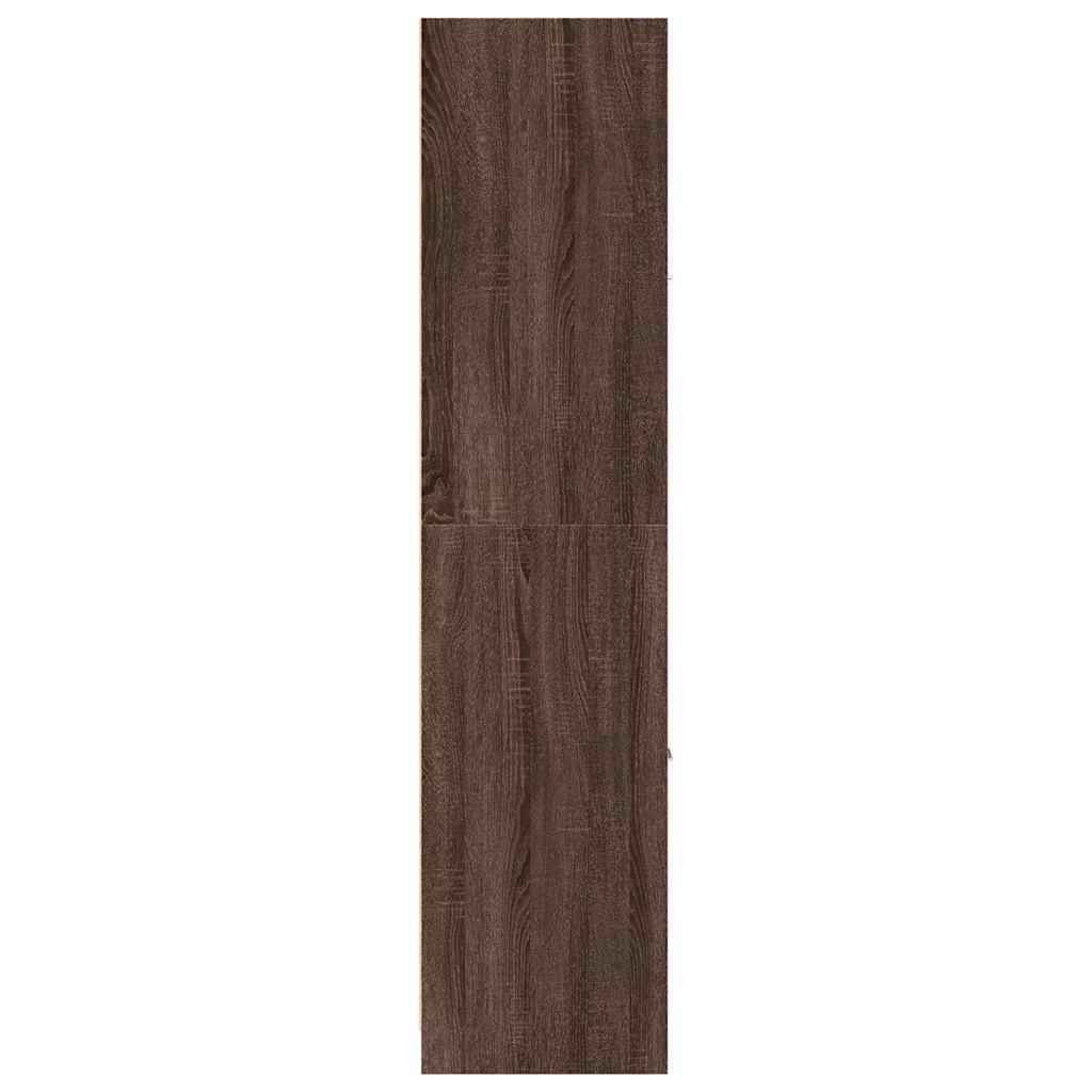 Apotekskap brun eik 40x41x174,5 cm konstruert tre