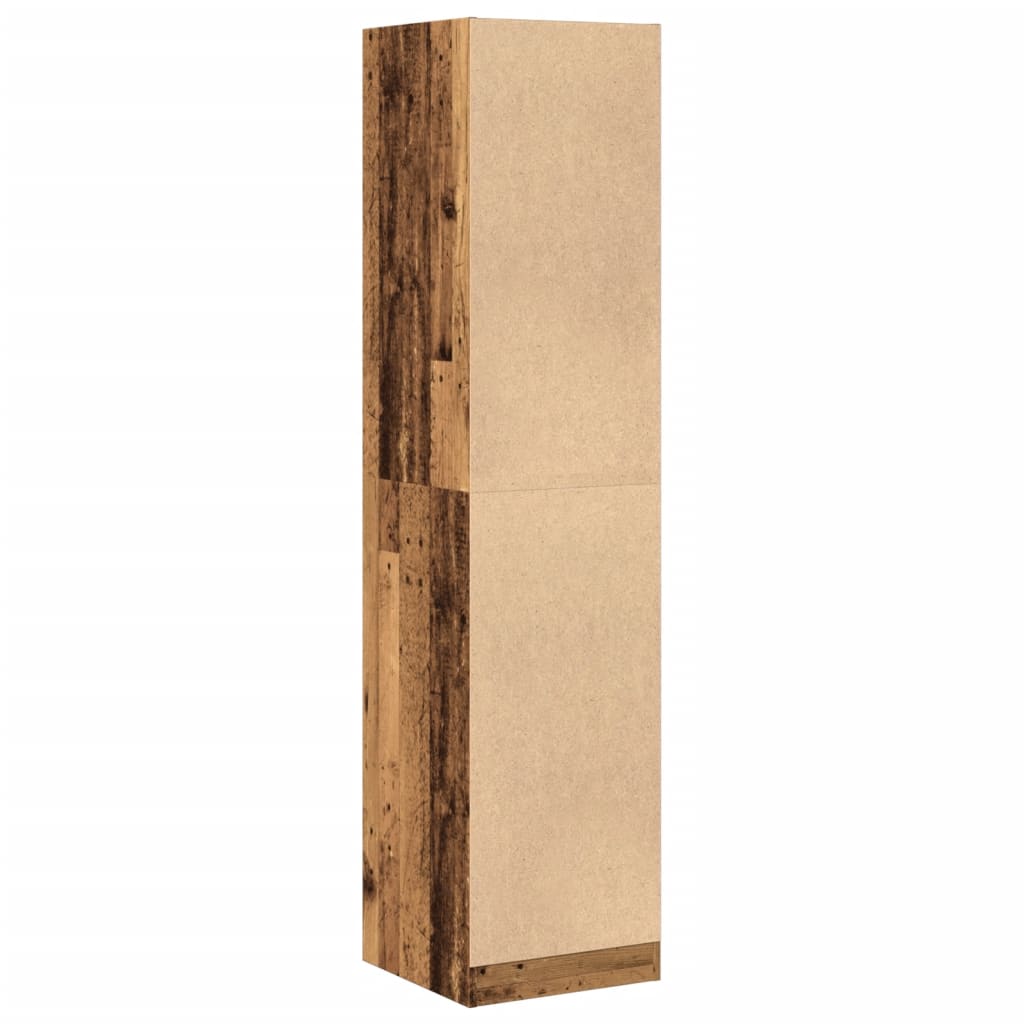 Apotekskap gammelt tre 40x41x174,5 cm konstruert tre
