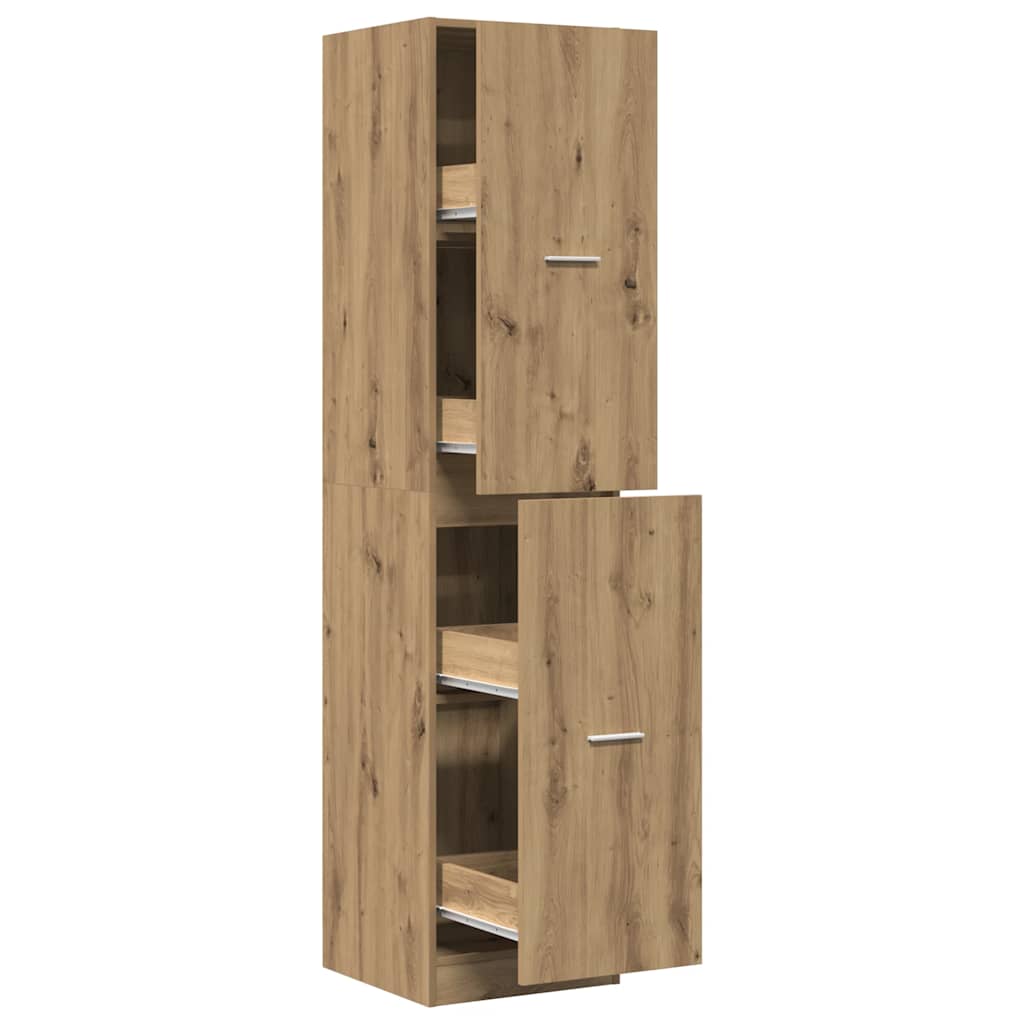 Apotekskap artisan eik 40x41x174,5 cm konstruert tre