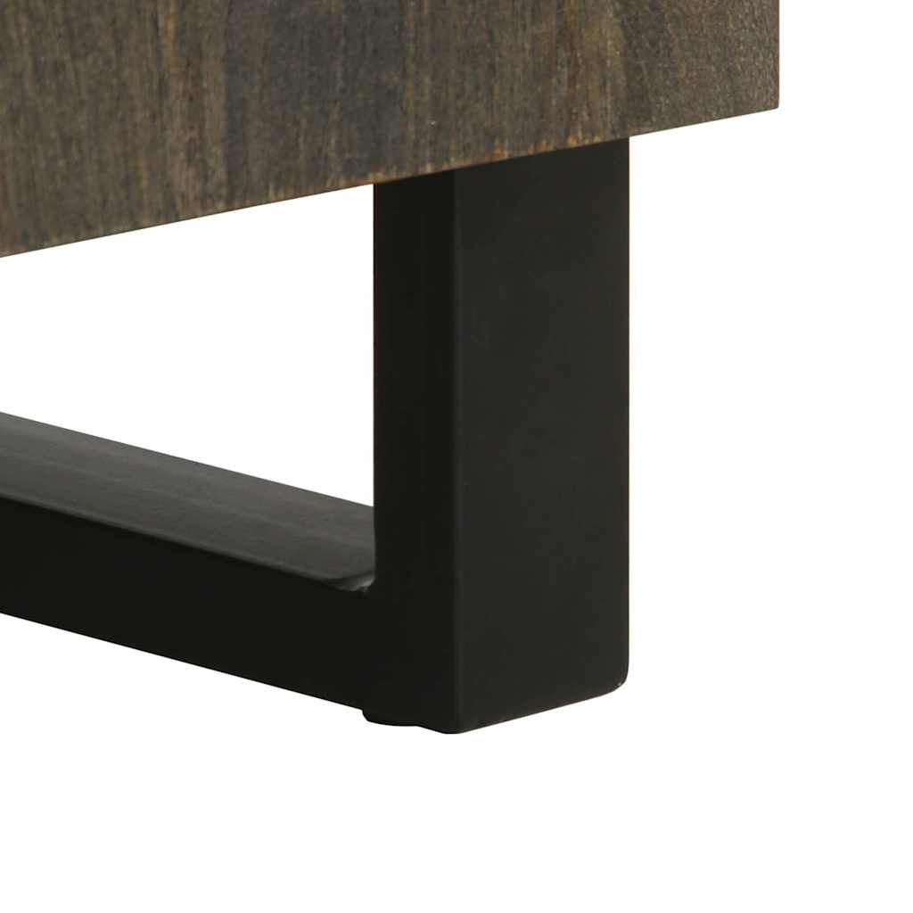 Skjenker 3 deler svart 60x33x75 cm heltre mango