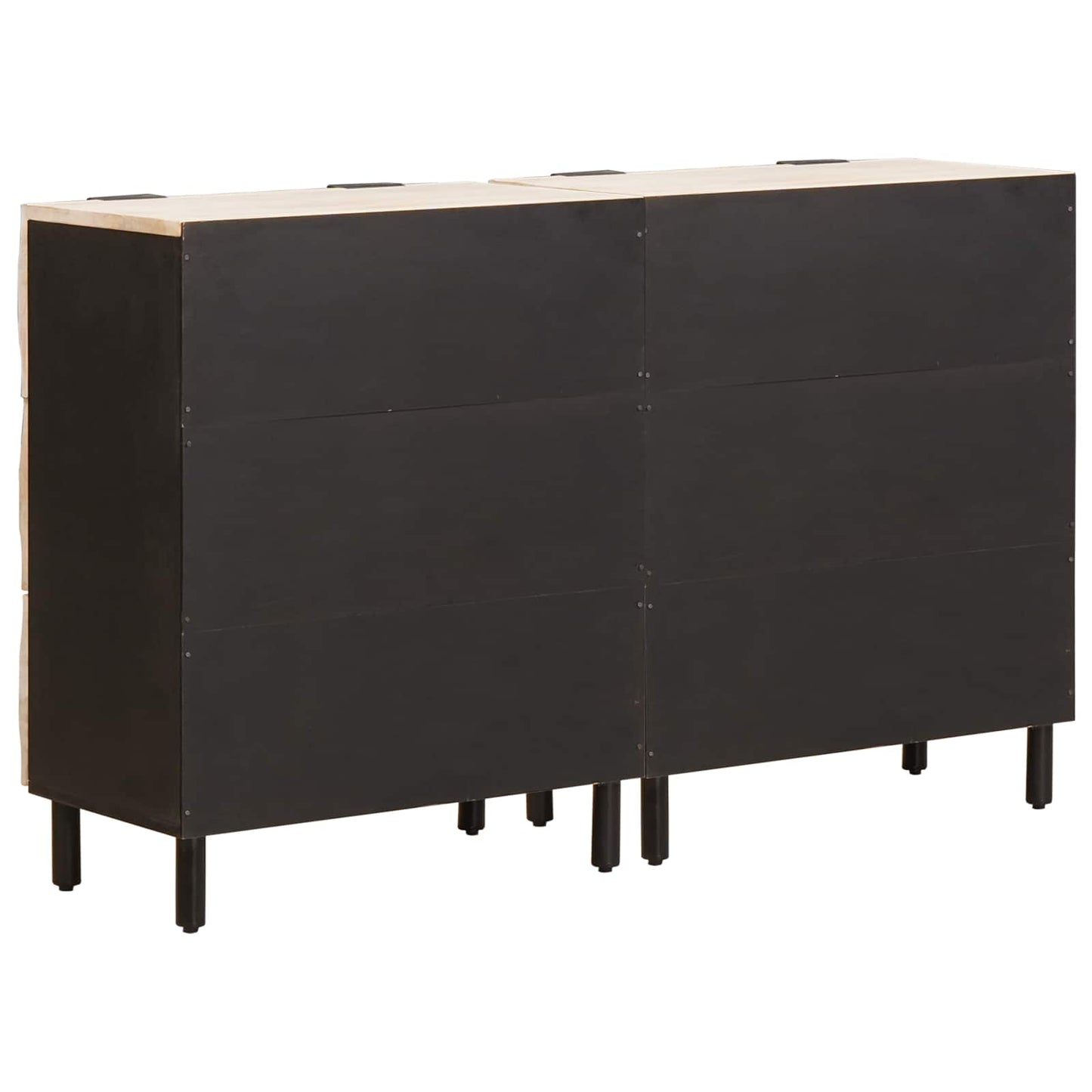 Serviesskap 2 pcs Hvit Vask Finish 60 x 33 x 75 cm
