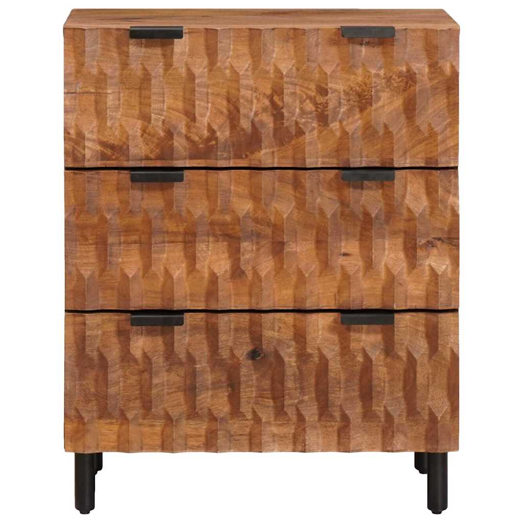 Serviesskap 2 pcs Acacia Brun Finish 60 x 33 x 75 cm