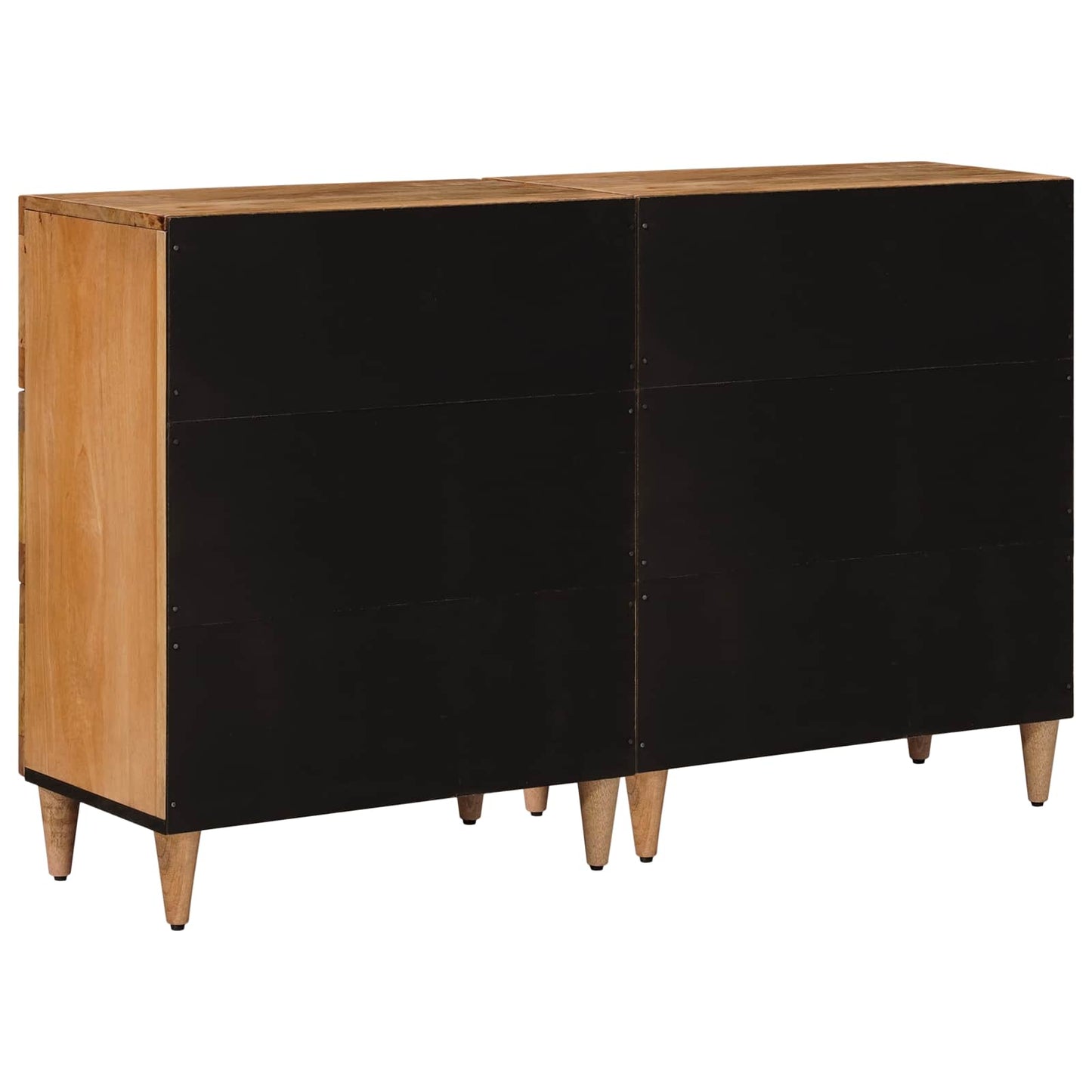 Serviesskap 2 stk. 60 x 33 x 75 cm Massiv mango tre Naturlig