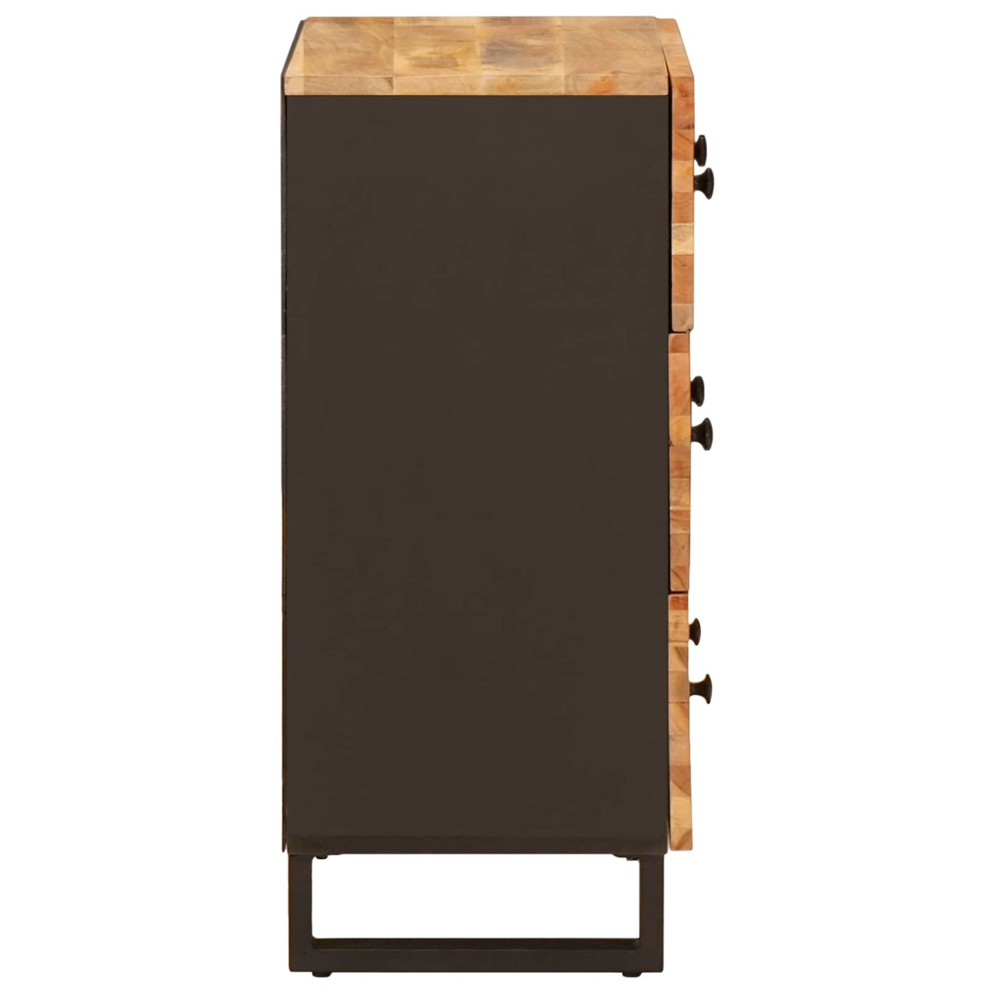 Serviesskap 2 pcs Brun 60 x 33 x 75 cm Massiv mango tre