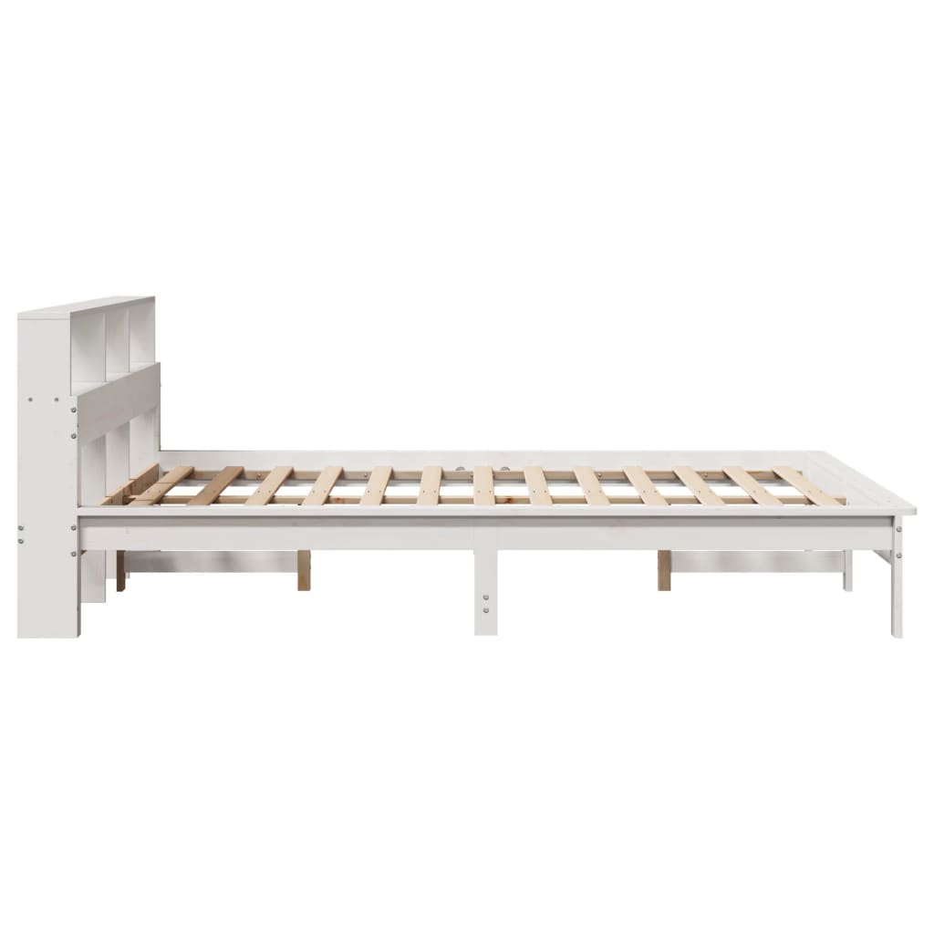 Sengeramme uten madrass hvit 140x200 cm heltre furu