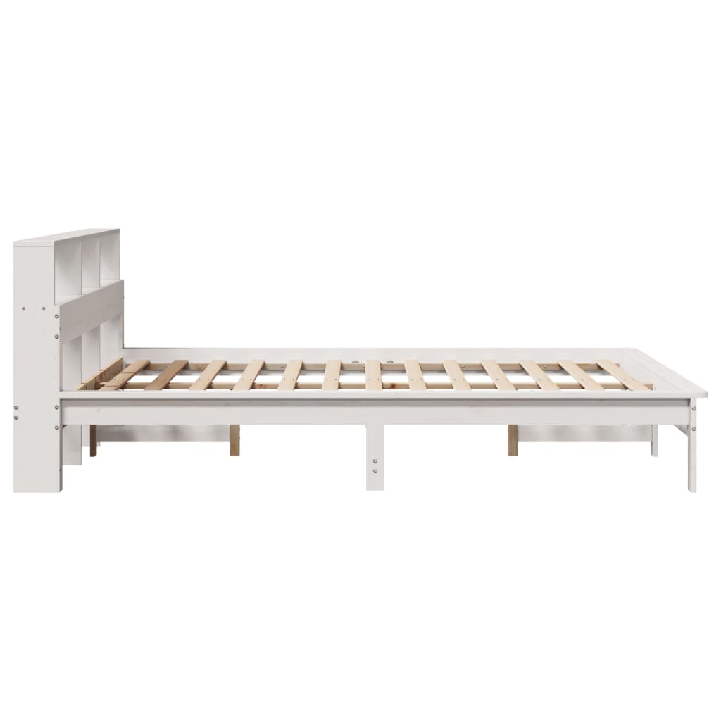 Sengeramme uten madrass hvit 135x190 cm heltre furu