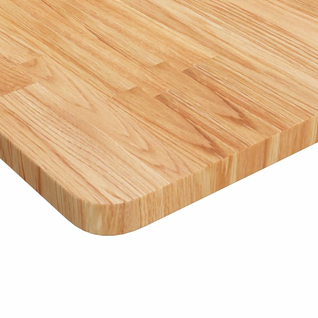 Arbeidsbenk lysebrun 100x60x81,5 cm heltre eik rektangulær vidaXL