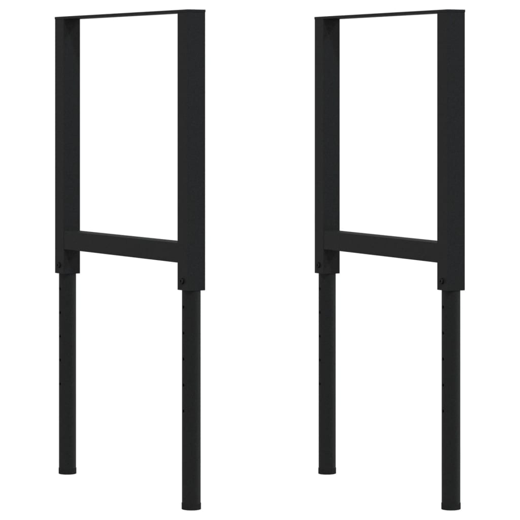 Arbeidsbenk 100x60x(71,5-98) cm heltre eik rektangulær vidaXL
