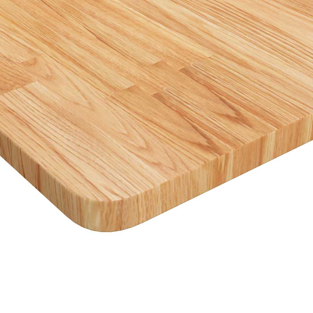Arbeidsbenk lysebrun 100x60x(71,5-98) cm heltre eik rektangulær vidaXL