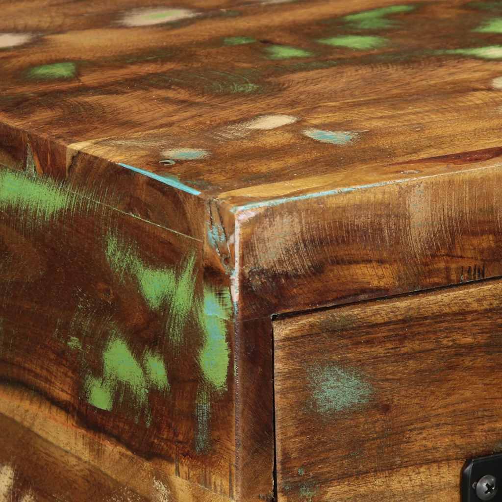 Veggmontert TV-benk 60x30x19 cm gjenvunnet heltre