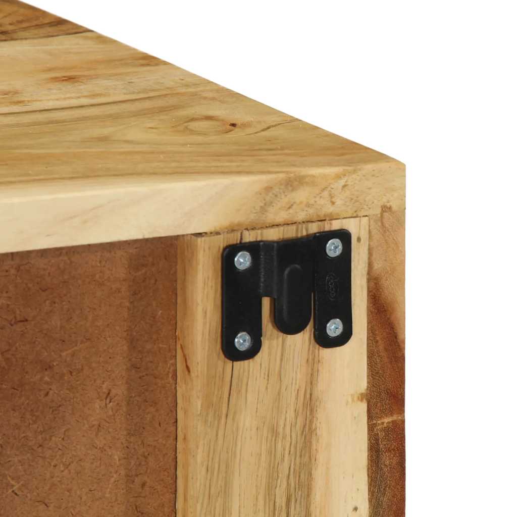 Veggmontert TV-benk 60x30x19 cm heltre akasie
