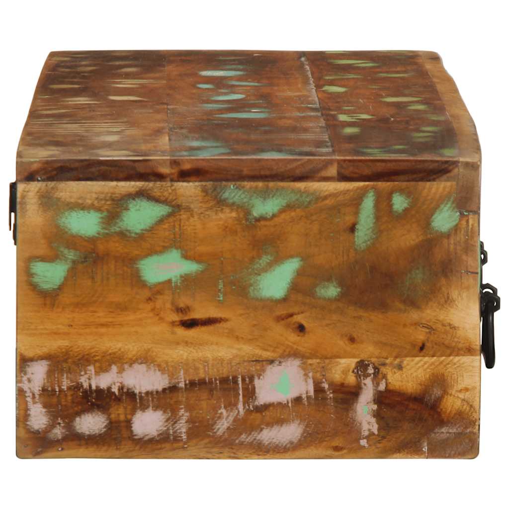 Veggmontert TV-benk 100x30x19 cm gjenvunnet heltre