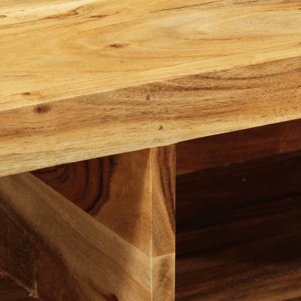 Veggmontert TV-benk 60x30x19 cm heltre akasie