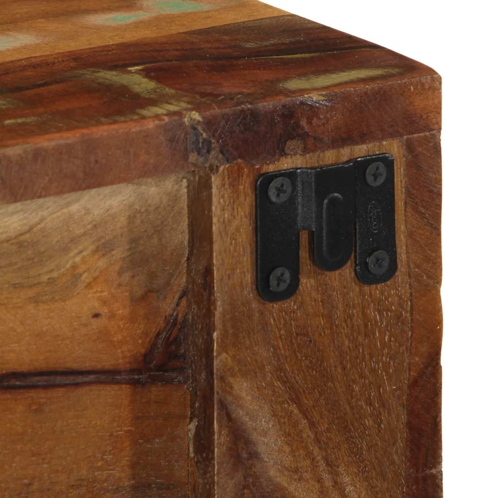 Veggmontert TV-benk 100x30x19 cm gjenvunnet heltre