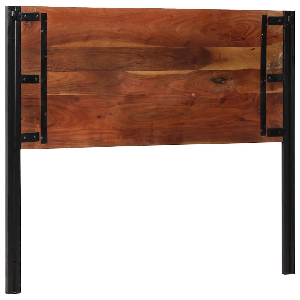 sengegavl 120 cm gjenvunnet heltre og jern