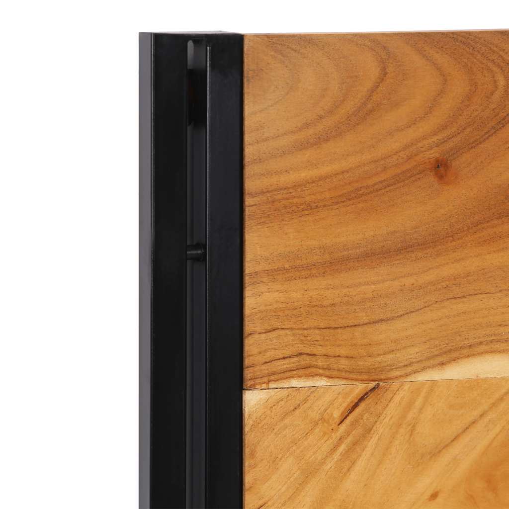 sengegavl 120 cm heltre akasie og jern