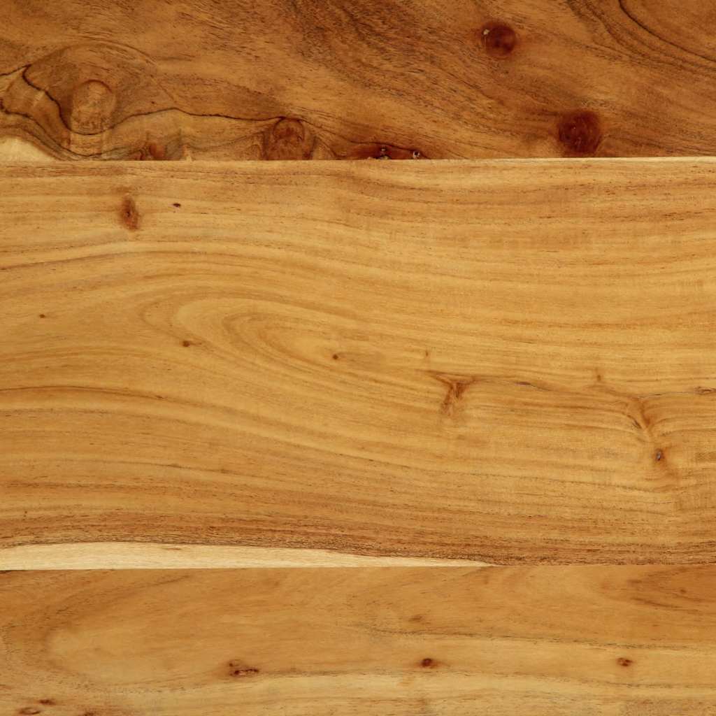 sengegavl 120 cm heltre akasie og jern