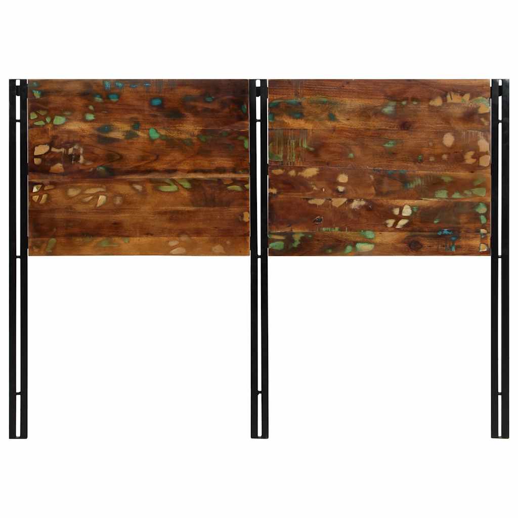 sengegavl 140 cm gjenvunnet heltre og jern