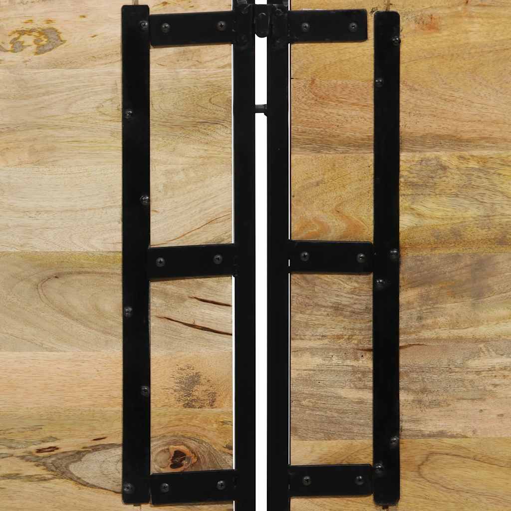sengegavl 180 cm heltre mango og jern