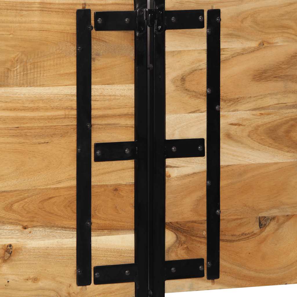 sengegavl 180 cm heltre akasie og jern