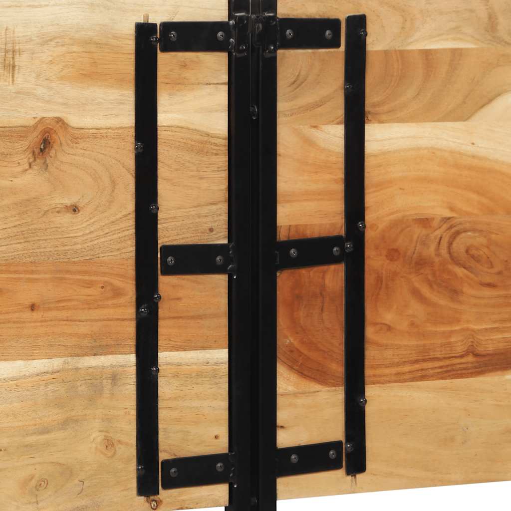 sengegavl 200 cm heltre akasie og jern