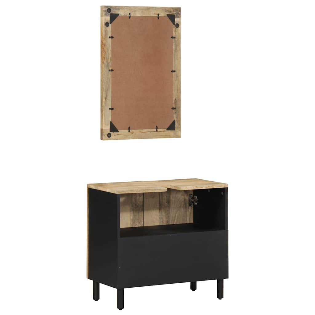 Baderomsskapsett 2 deler heltre mango